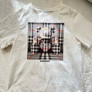 Burberry Kids Plaid Bear T-Shirt